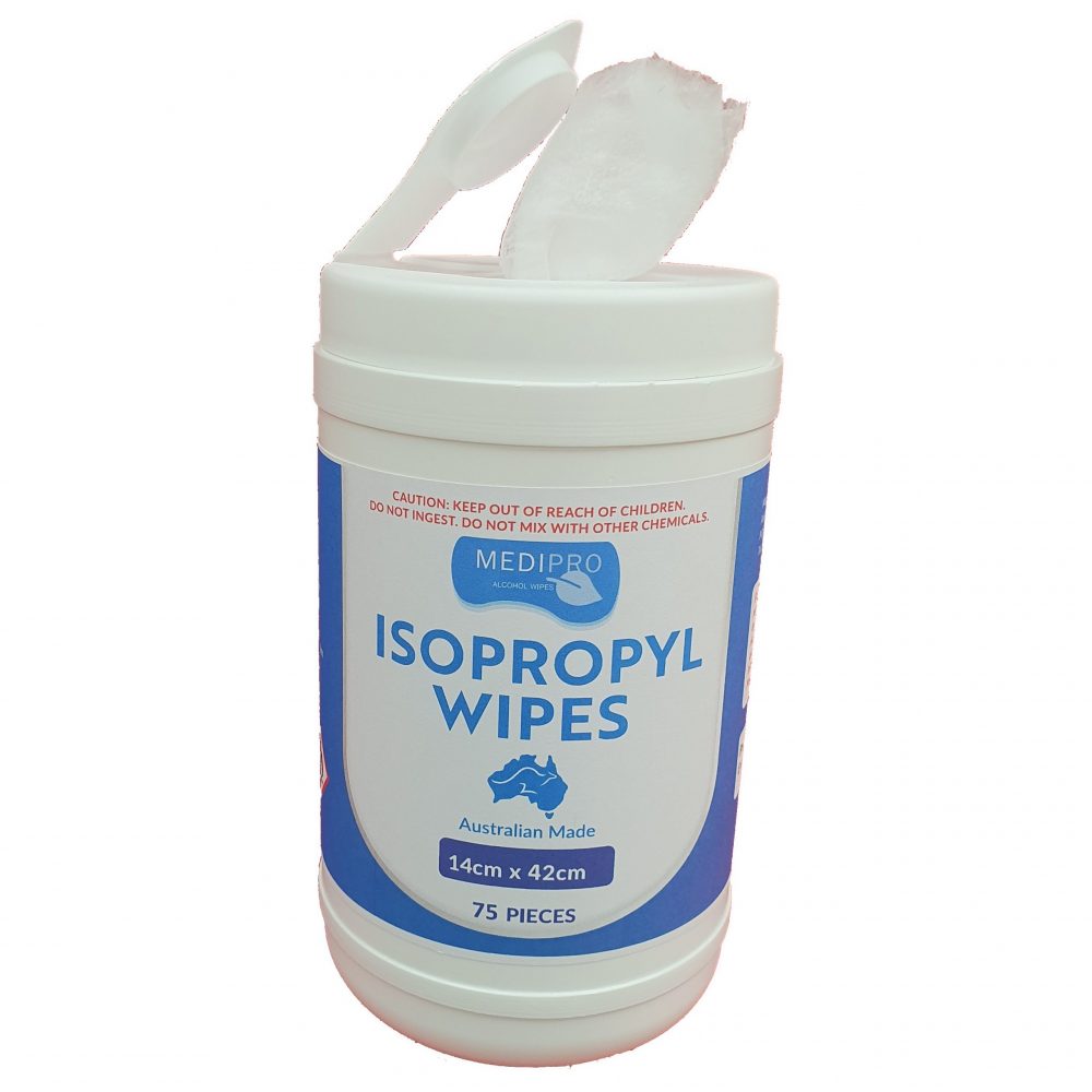 Medipro Isopropyl Alcohol Wipes 75 Ainsworth Medical