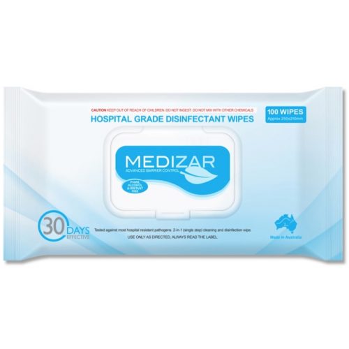 Medizar Hospital Grade Surface Disinfectant Pillow Wipes Ainsworth